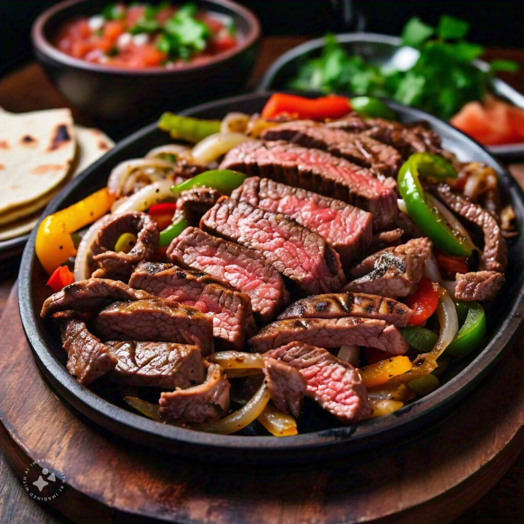 grilled steak fajitas